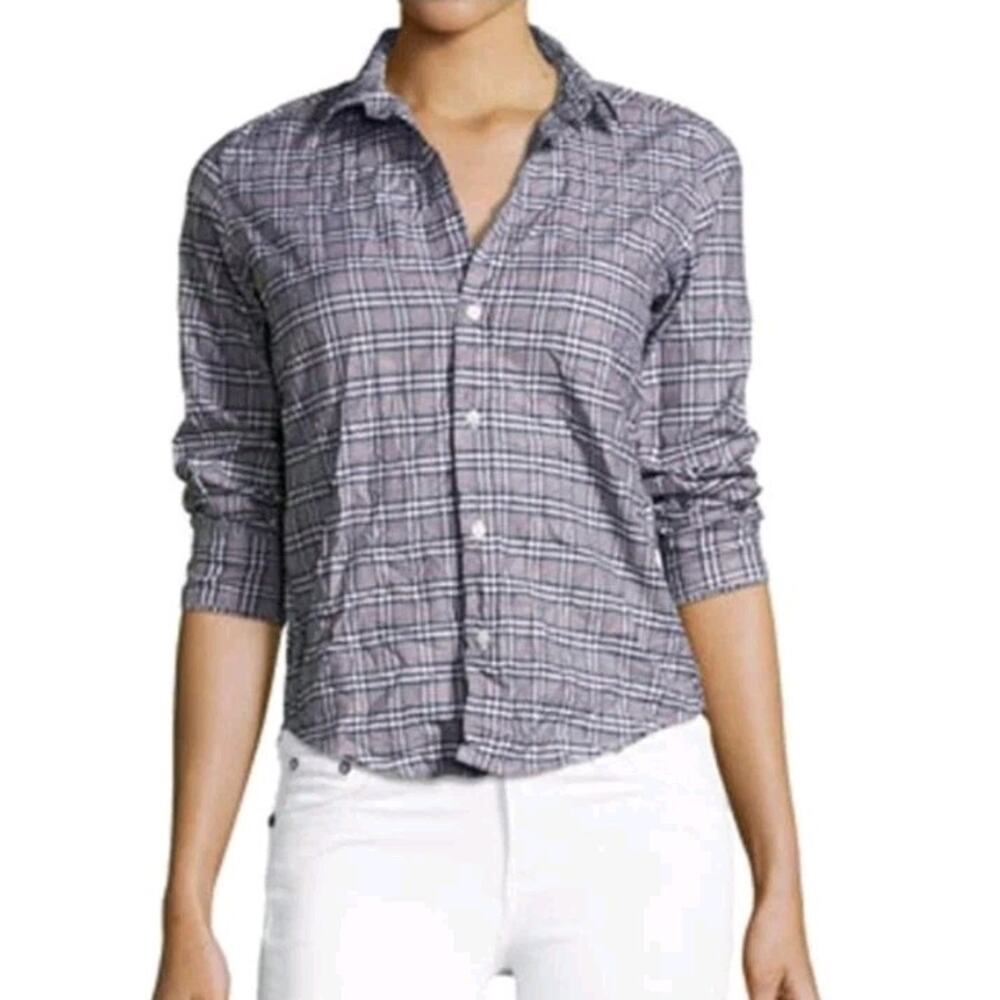 Frank & Eileen Cotton Plaid Collar Button Up Long Sleeve Barry Shirt Size M
